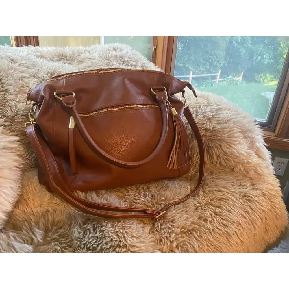 Steve Madden B Marlow Cognac Satchel